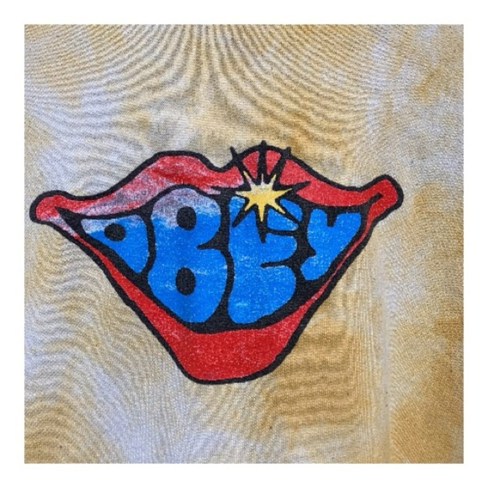 Vintage Obey International Pullover Tye Dye Logo Hoodie Size Large - Picture 2 of 4